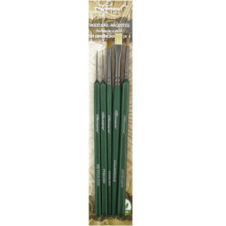 Set de 5 pinceaux maquette pour professionnels
