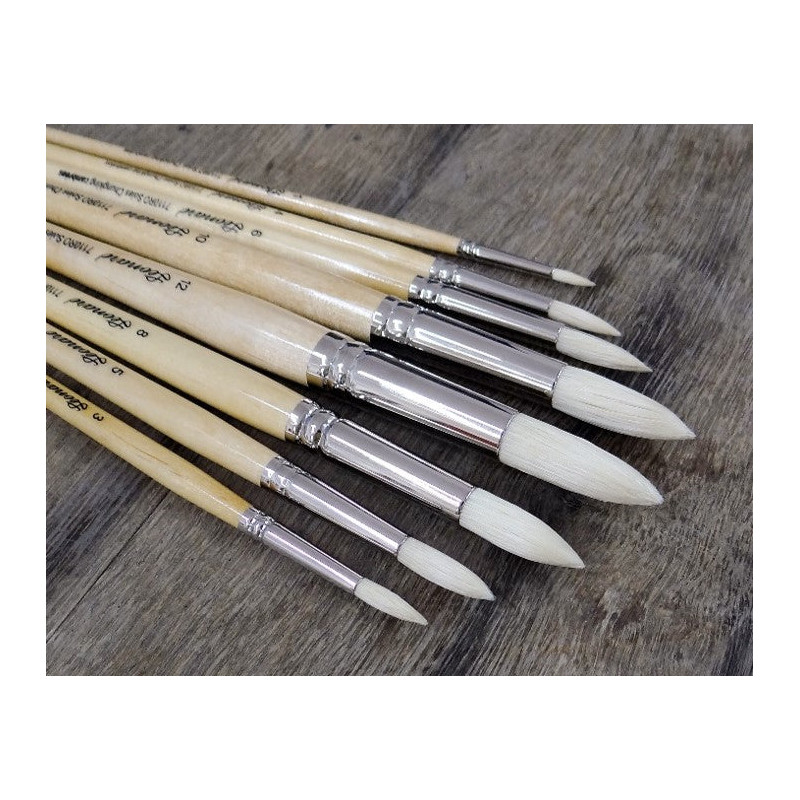 Brosse soie chunking cambrée - Série 7110RO - 9 tailles - 7110RO n°5