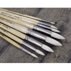 Brosse soie chunking cambrée - Série 7110RO - 9 tailles - 7110RO n° 10