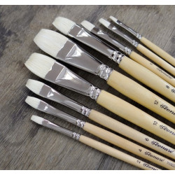 Brosse soie chunking cambrée - Série 7110CC - 9 tailles - 7110CC n°6