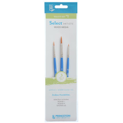 Set de pinceaux Princeton n° 1, lot de 3