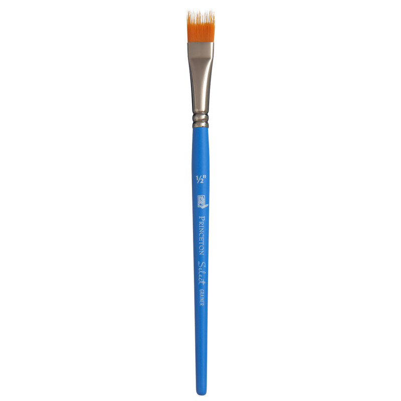 Pinceau Select 3750 synthétique plat peigne manche court - 1/2 IN