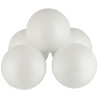 Lot de 5 boules en styropor, diamètre 7 cm