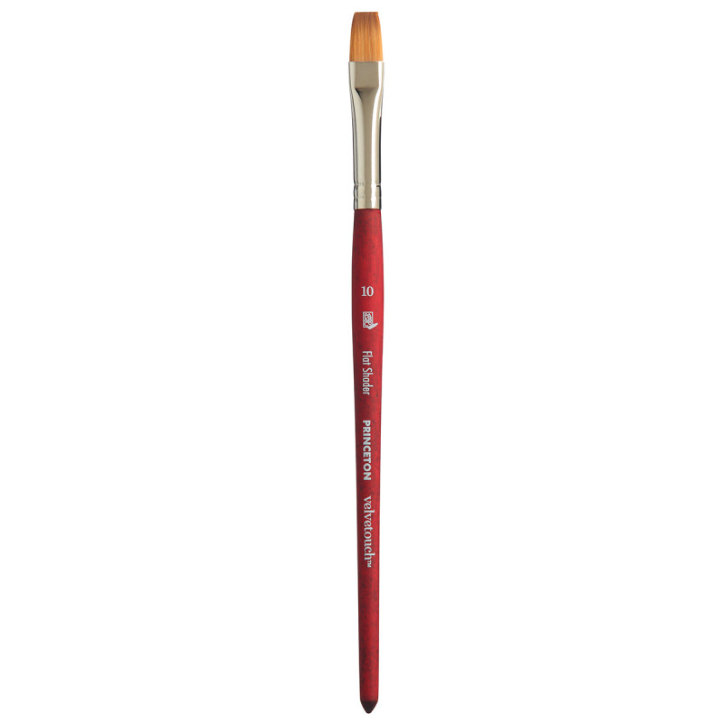 Pinceau Velvetouch 3950 brosse à ombrer plate manche court - N°6
