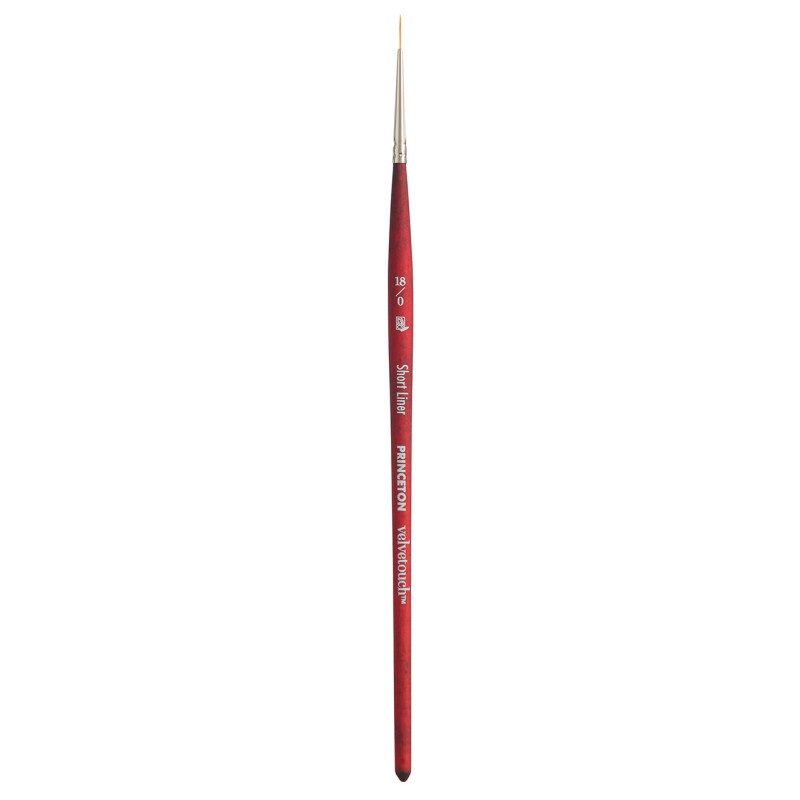 Pinceau Velvetouch 3950 petit traceur manche court - 18/0