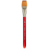 Pinceau Velvetouch 3950 lavis plat manche court - 1 IN