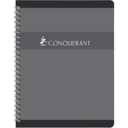 Cahier à reliure intégrale 180 pages CONQUERANT, format A4, seyès, pap