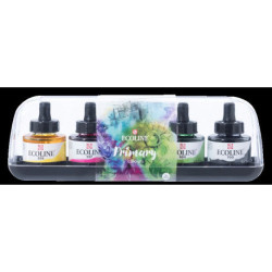 Set Encres aquarelle Ecoline 5 x 30 ml couleurs primaires