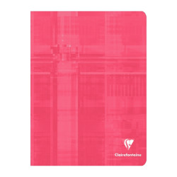 Piqûre 96 pages CLAIREFONTAINE, format 17x22 cm, seyès, papier 90g