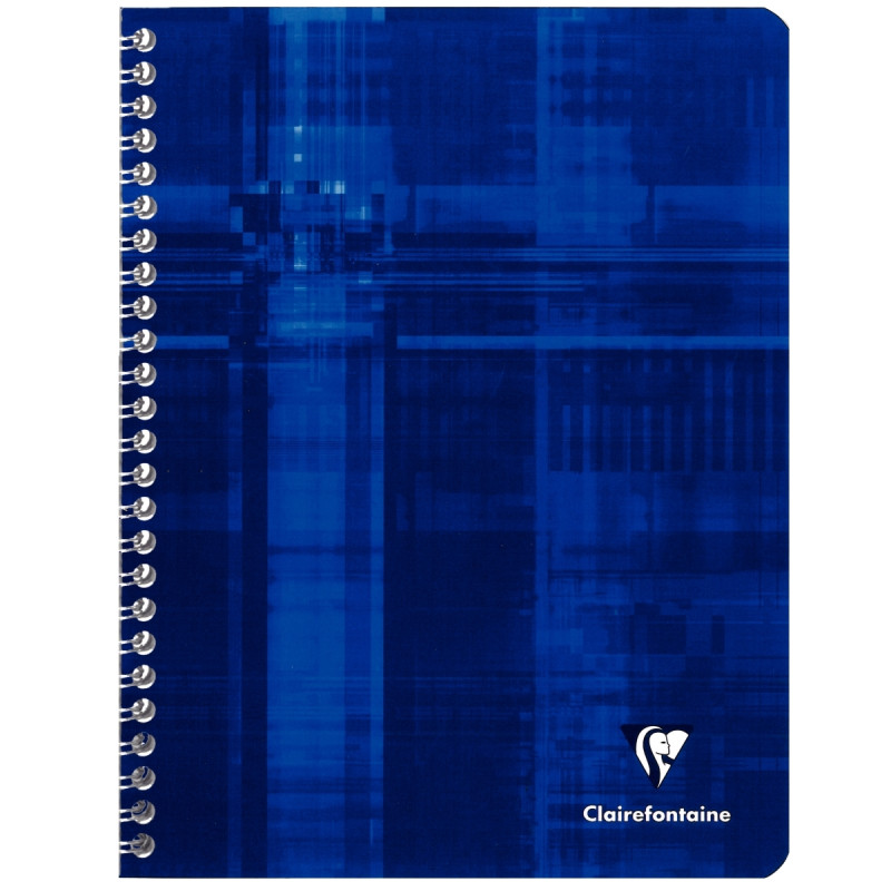 Reliure intégrale 100 pages CLAIREFONTAINE, format 17x22 cm, quadrillé