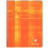 Reliure intégrale 100 pages CLAIREFONTAINE, format 17x22 cm, quadrillé