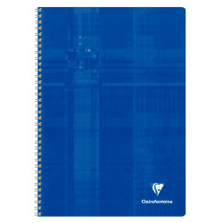 Reliure intégrale 100 pages CLAIREFONTAINE, format A4, seyès, papier 9