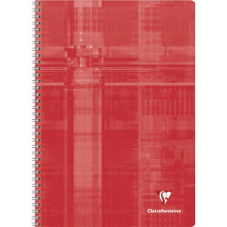 Reliure intégrale 100 pages CLAIREFONTAINE, format A4, seyès, papier 9