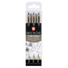 Set de 3 feutres noirs Pigma micron 0,3/ 0,4/ 0,5mm