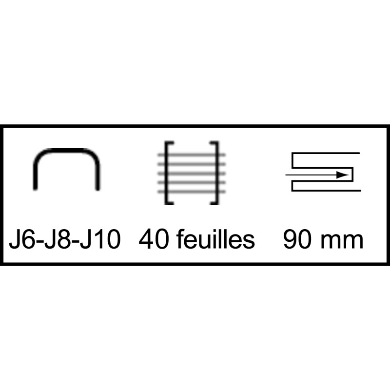 Agrafeuse de table Jaky 110 40 feuilles