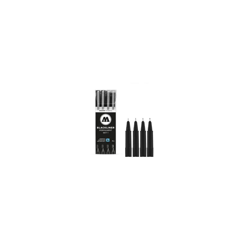Feutre fin noir Blackliner set n°1