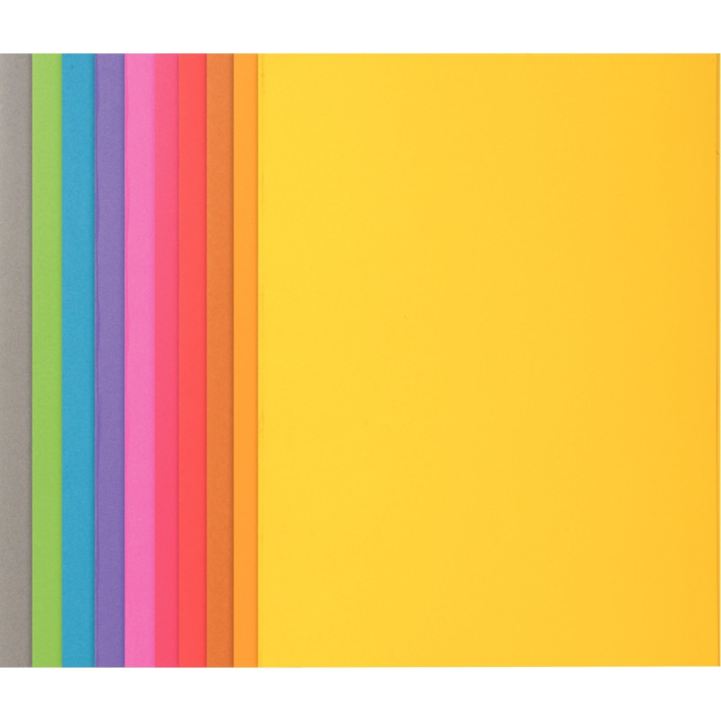 Paquet de 100 chemises 210g ROCK"S format 24x32 cm, coloris assortis