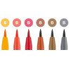 Feutres Pitt artist Pen Brush à l'unité - Vert Permanent Olive