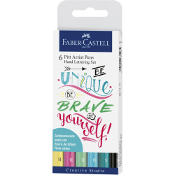 Pochette de 6 Feutres Pitt Handlettering Pastel