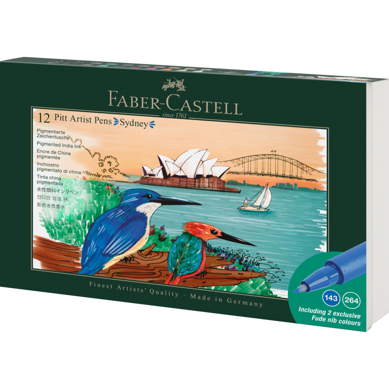 Coffret Pitt Artist Pens Sydney - 12 pièces