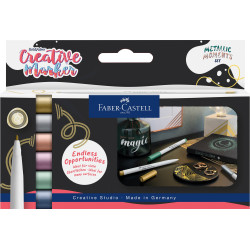 Set de 6 Creative Marker couleurs métalliques