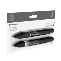 Set de 2 Marqueur Promarker (noir + blender)