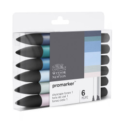 Marqueur Promarker set de 6 tons de ciel assortis