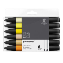 Marqueur Promarker set 6 tons jaune assortis