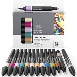 Marqueur Promarker set 12 tons Manga romance assortis