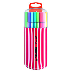 Etui Zebrui de 20 feutres de dessin pointe moyenne STABILO Pen 68 déco