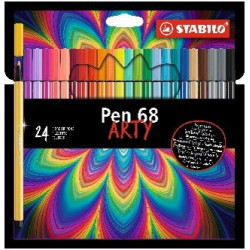 Pochette de 24 feutres de dessin Pen 68 ARTY