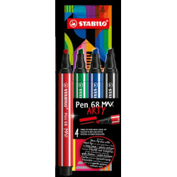 Pochette de 4 feutres de dessin Pen 68 Max Arty