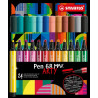 Pochette de 24 feutres pointe biseautée Pen 68 MAX ARTY