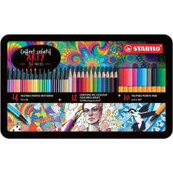Coffret créatif ARTY de 36 pièces