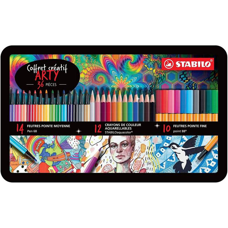 Coffret créatif ARTY de 36 pièces