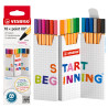 Etui de 18 stylos-feutres pointe fine STABILO Point 88 Zig-Zag