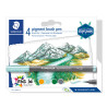 Set de 4 feutres Pigment Brush 371 marine