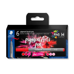 Set de 6 feutres Pigment Brush 371 Rouges et Roses