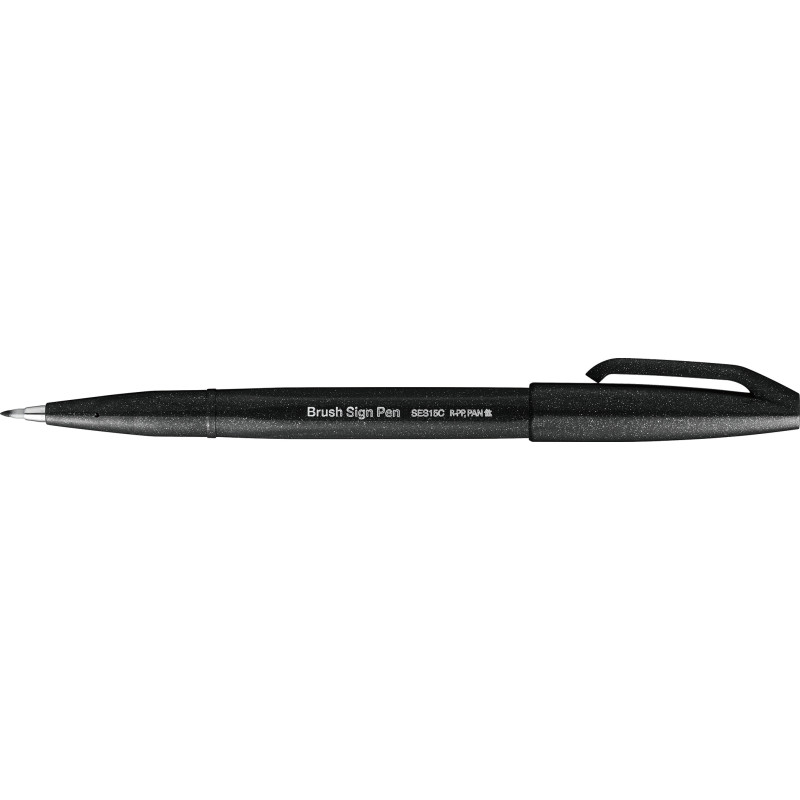 Feutre pinceau SES15 Noir Sign Pen Brush Tip
