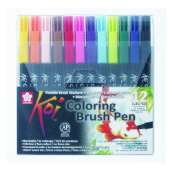 Pochette de 12 Feutres Koi Brush