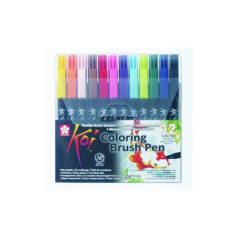Pochette de 12 Feutres Koi Brush