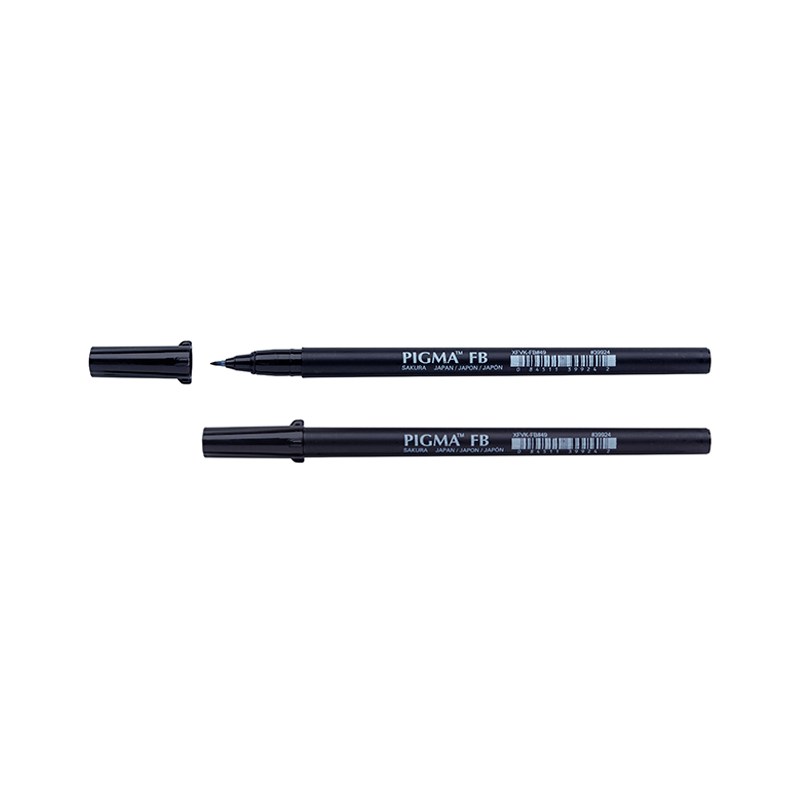 Feutre pinceau Pigma Brush Pen noir Fin/Moyen-Gras - Pointe fine