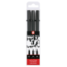 Feutre pinceau Pigma Brush noir Set de 3 Spécial Lettering