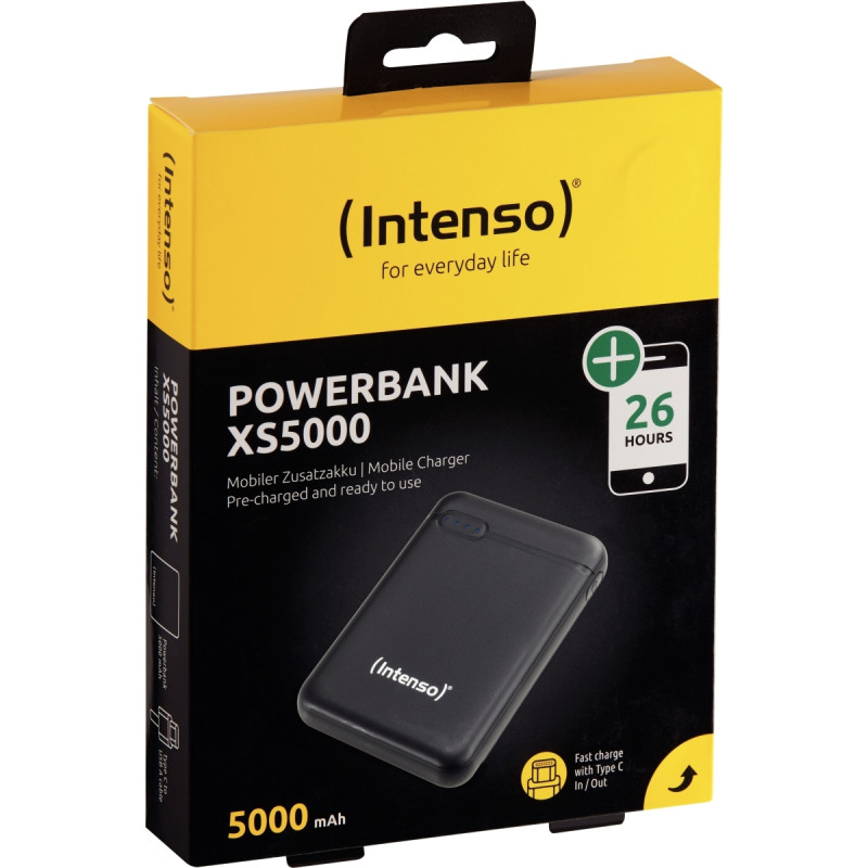 Batterie de secours Intenso XS 5000 mAh noire