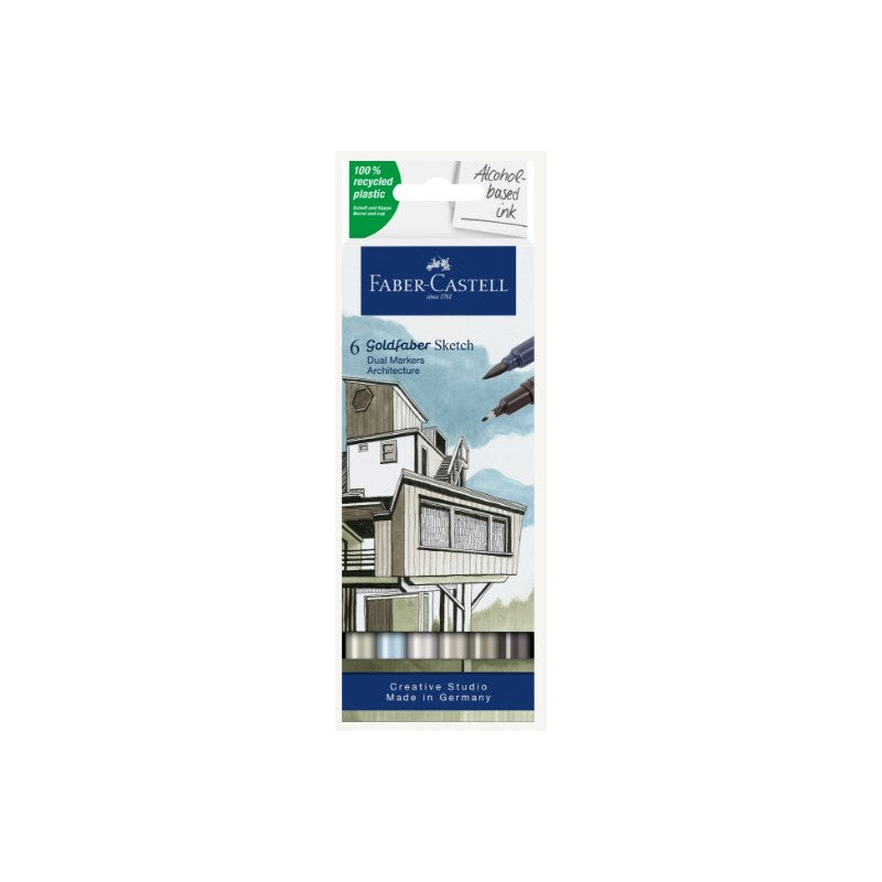 Pochette de 6 Sketch Marker Goldfaber - Architecture