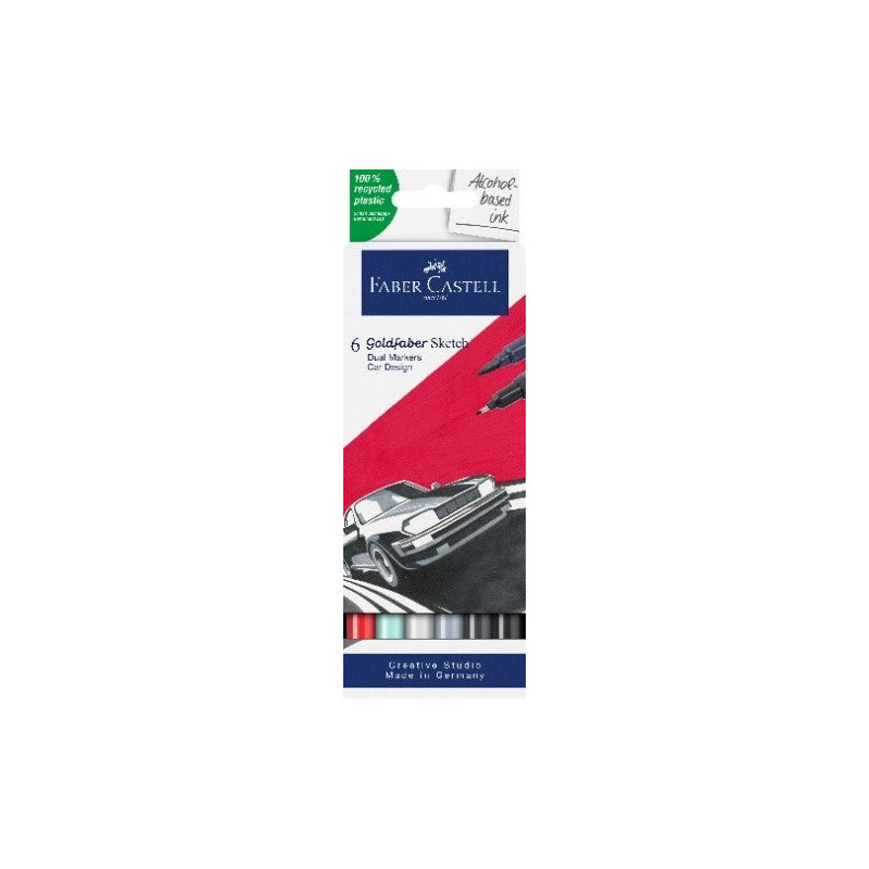 Pochette de 6 Sketch Marker Goldfaber - Car Design