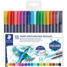 Etui de 18 feutres aquarelle Design Journey