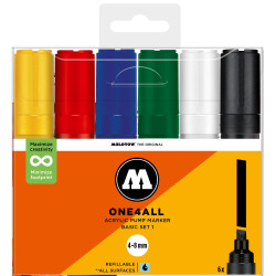Set basic 6 marqueurs Molotow 327HS