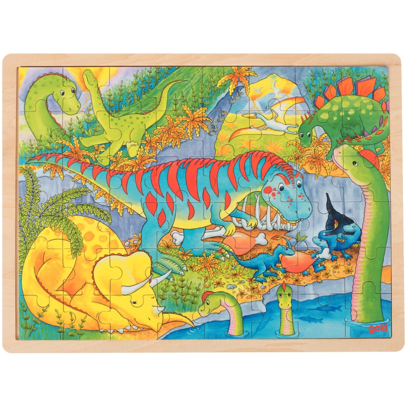 Lot de 4 puzzles à cadre en bois 48 pièces, thèmes divers