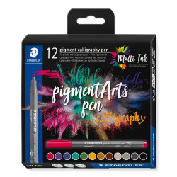 Pigment calligraphy 375 - Etui carton 12 feutres pointe calligraphie 2
